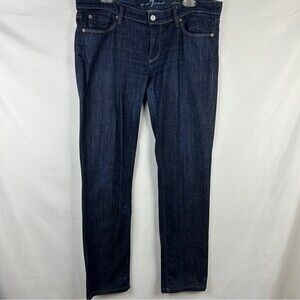 7 for all mankind straight leg crystal pockets size 32